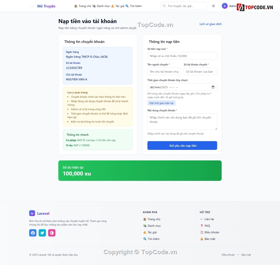 website đọc truyện,nền tảng truyện VIP,CMS quản trị truyện,tích hợp thanh toán,giao diện responsive,tối ưu SEO truyện